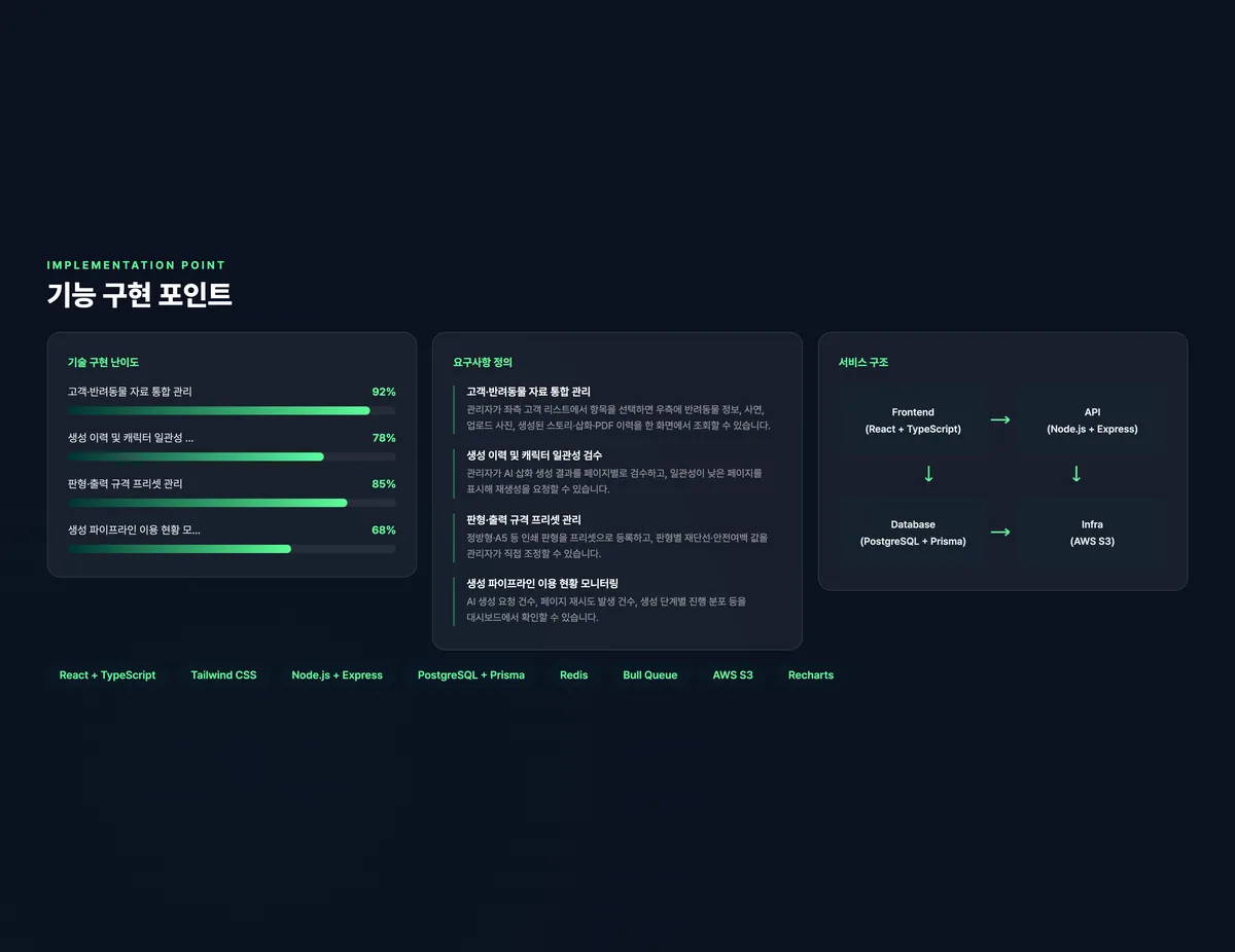 반려동물 스토리북 통합 운영 플랫폼