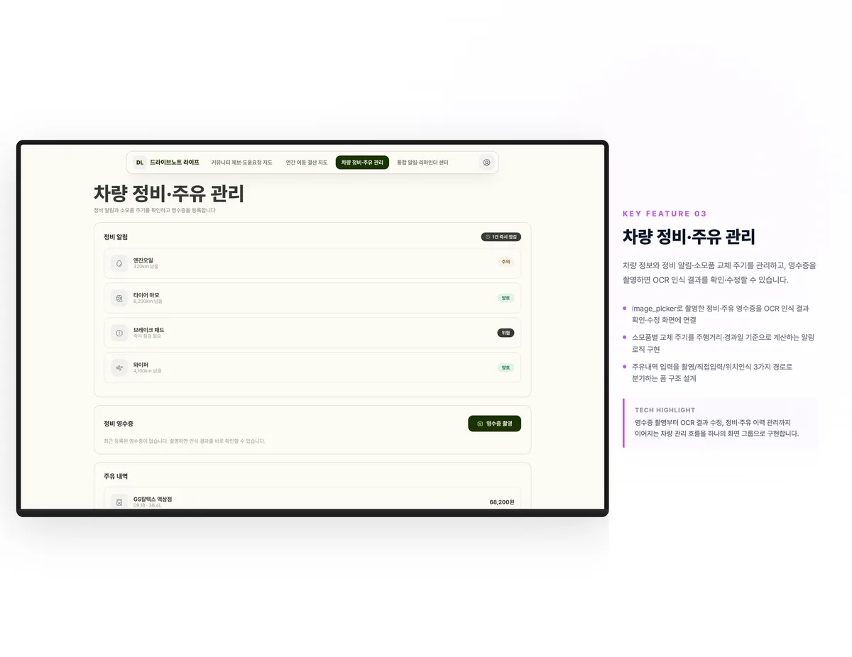 차량 정비·주유 관리
