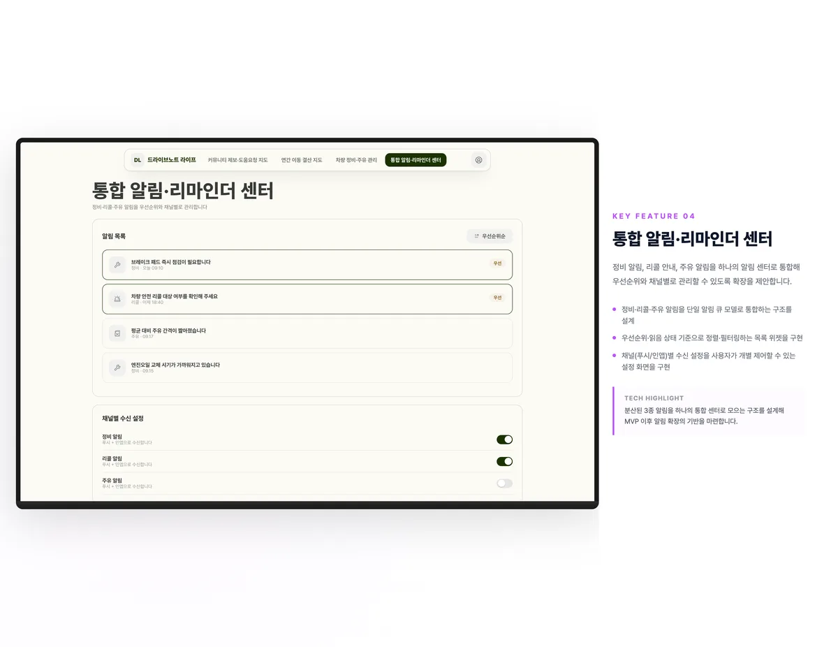 통합 알림·리마인더 센터