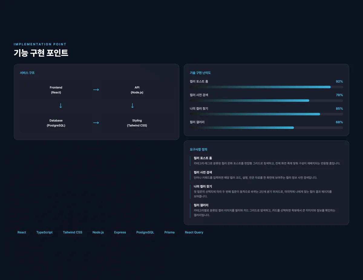 컬러 문화 사전·갤러리 반응형 웹