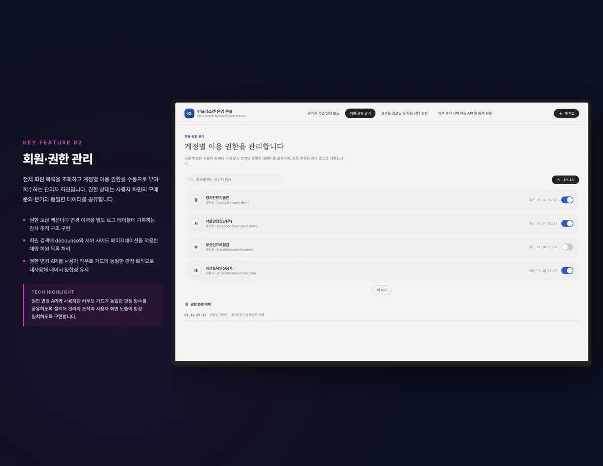 회원·권한 관리