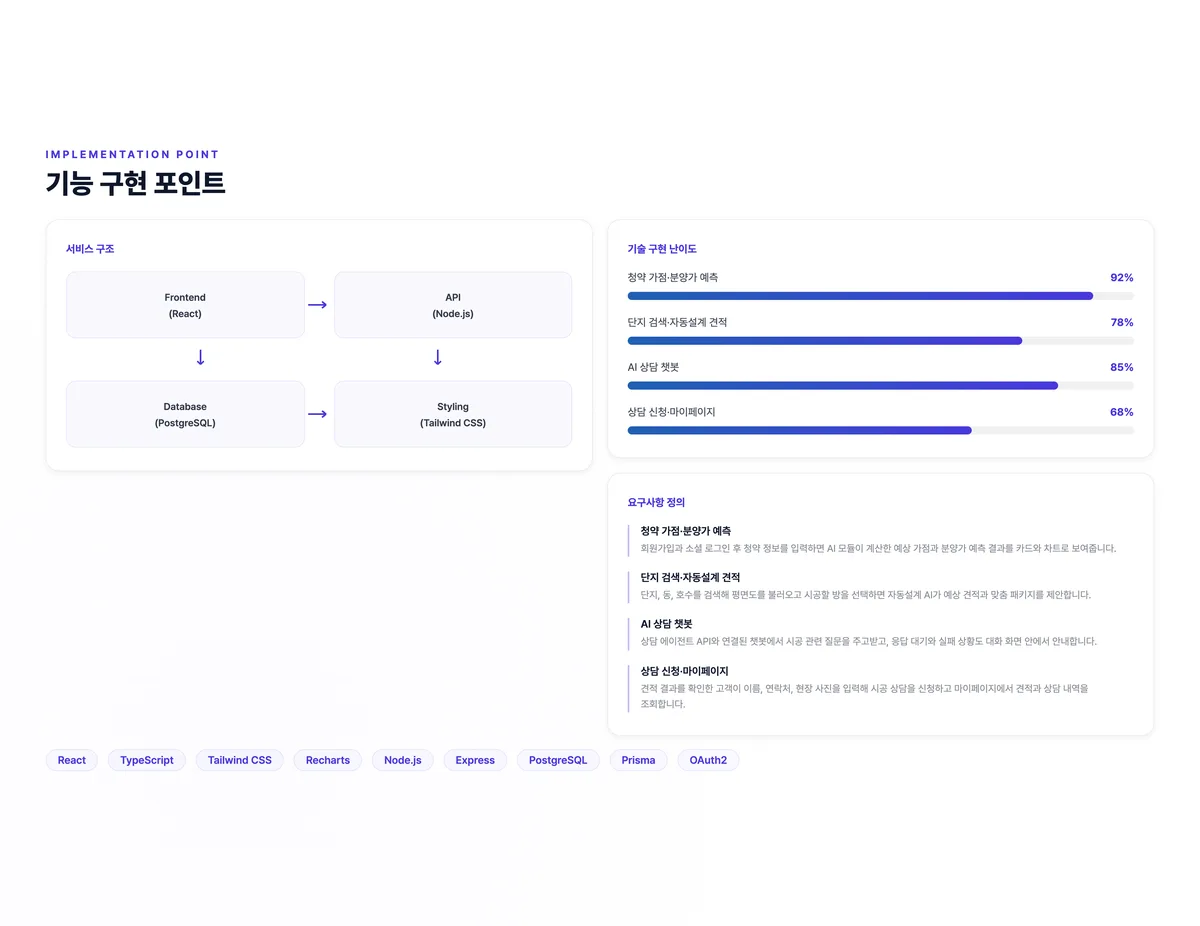 AI 주거 공조 시공 매칭 고객 웹