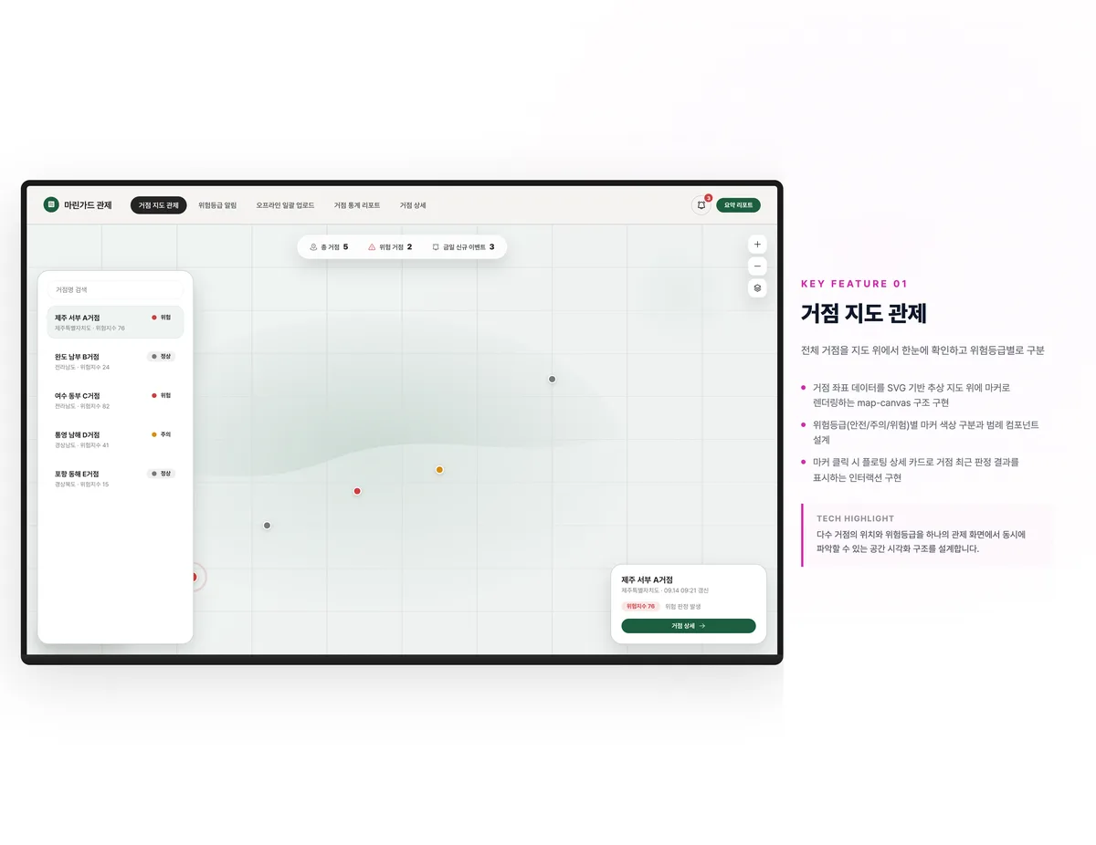 거점 지도 관제