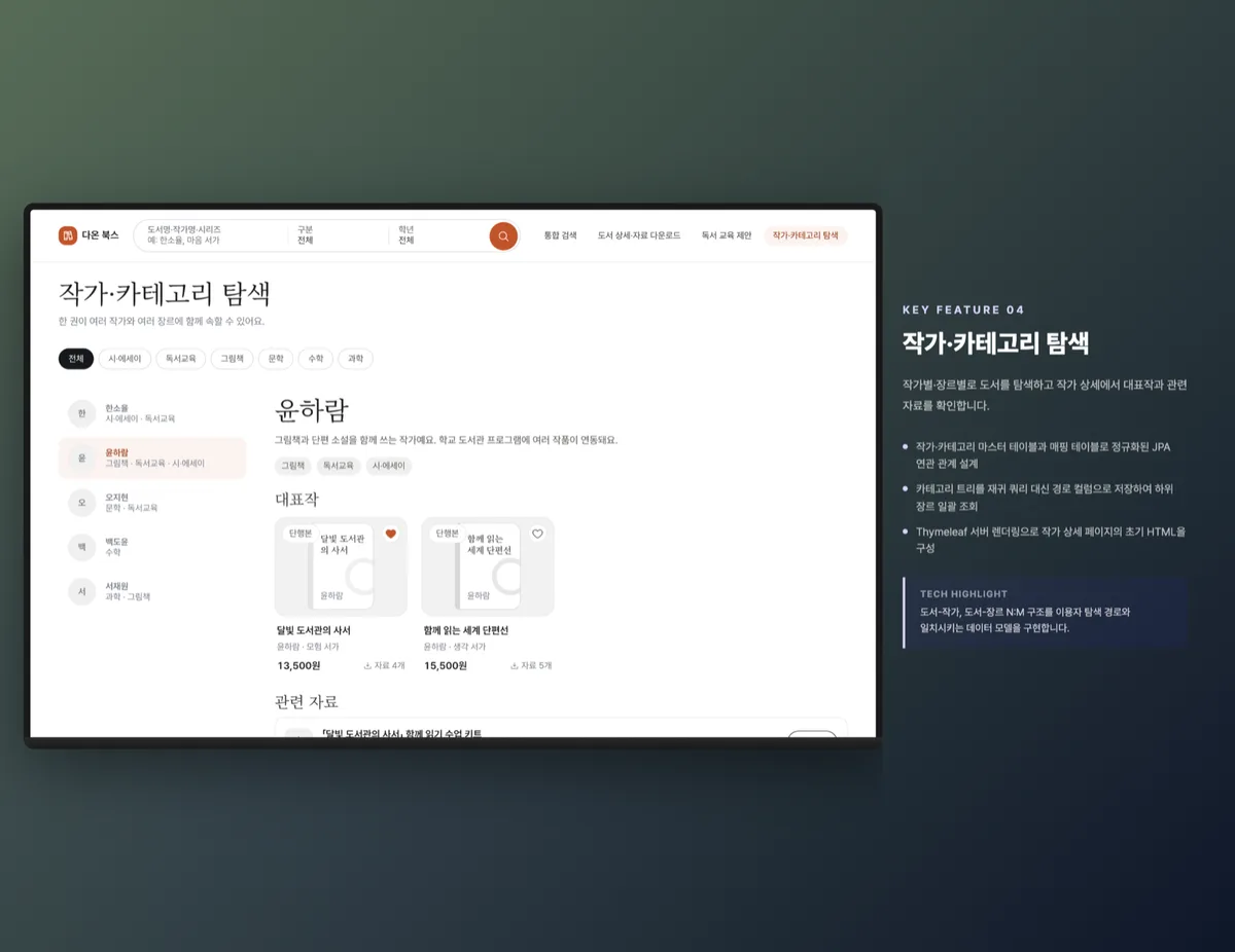 작가·카테고리 탐색
