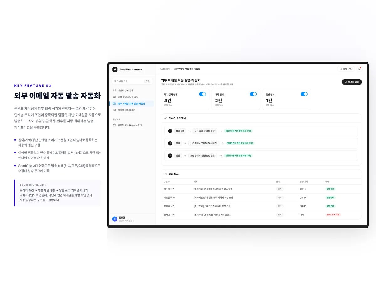 외부 이메일 자동 발송 자동화