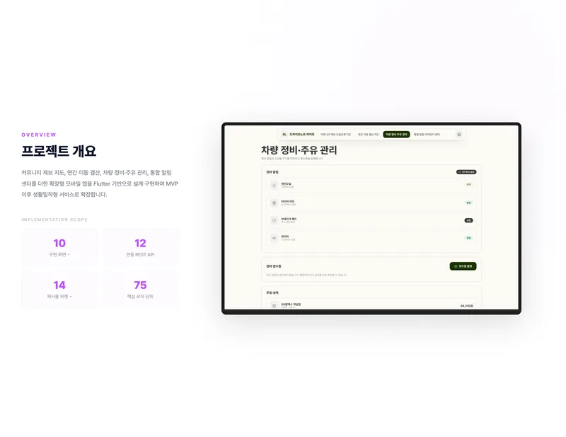 블랙박스 라이프스타일 확장 플랫폼 화면 2
