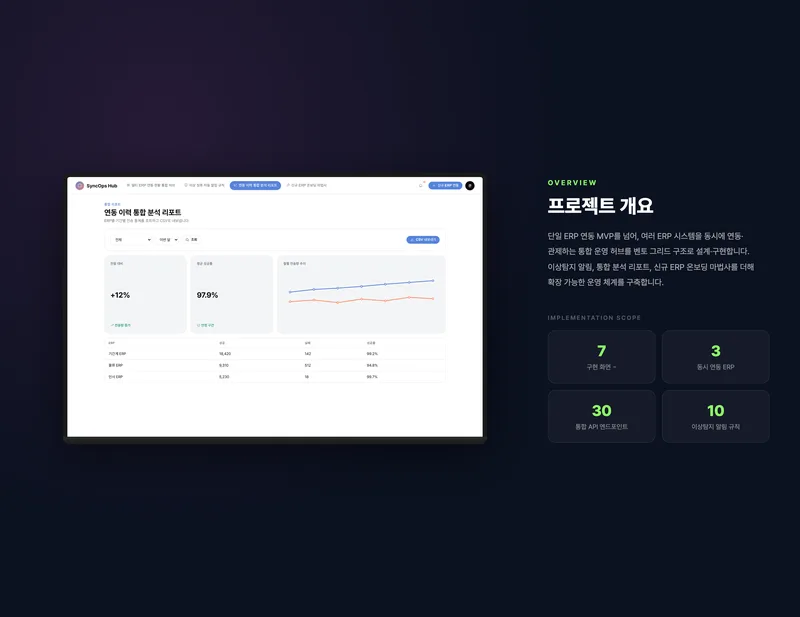 멀티 ERP 통합 운영 허브