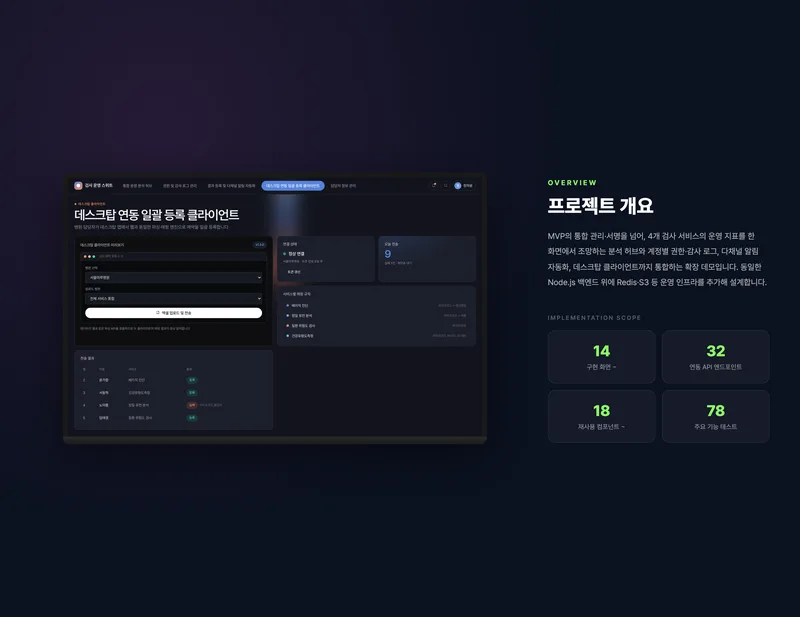 검사 서비스 운영 통합 스위트