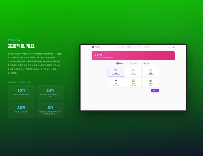 인쇄물 제작 외주 의뢰 플랫폼