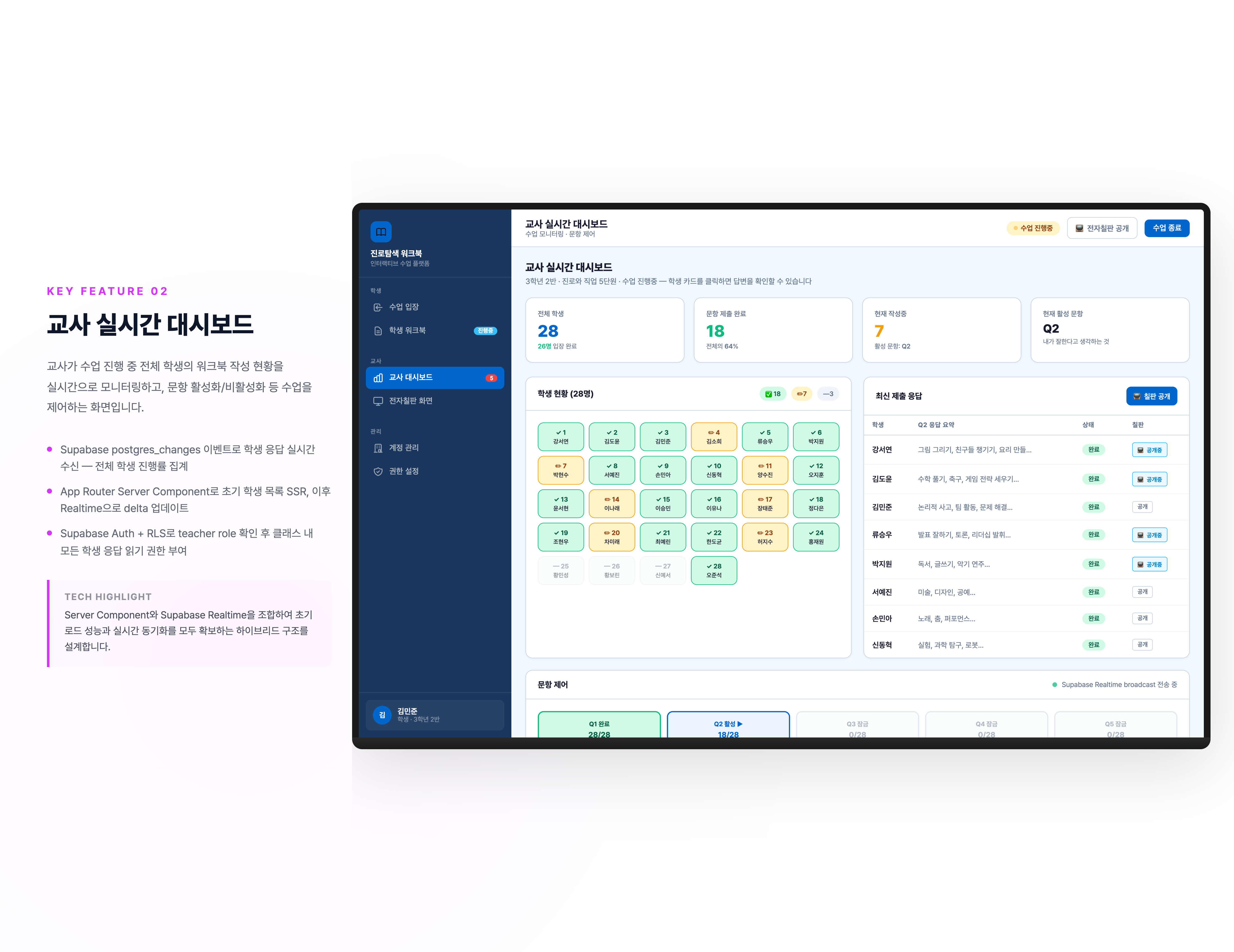 교사 실시간 대시보드