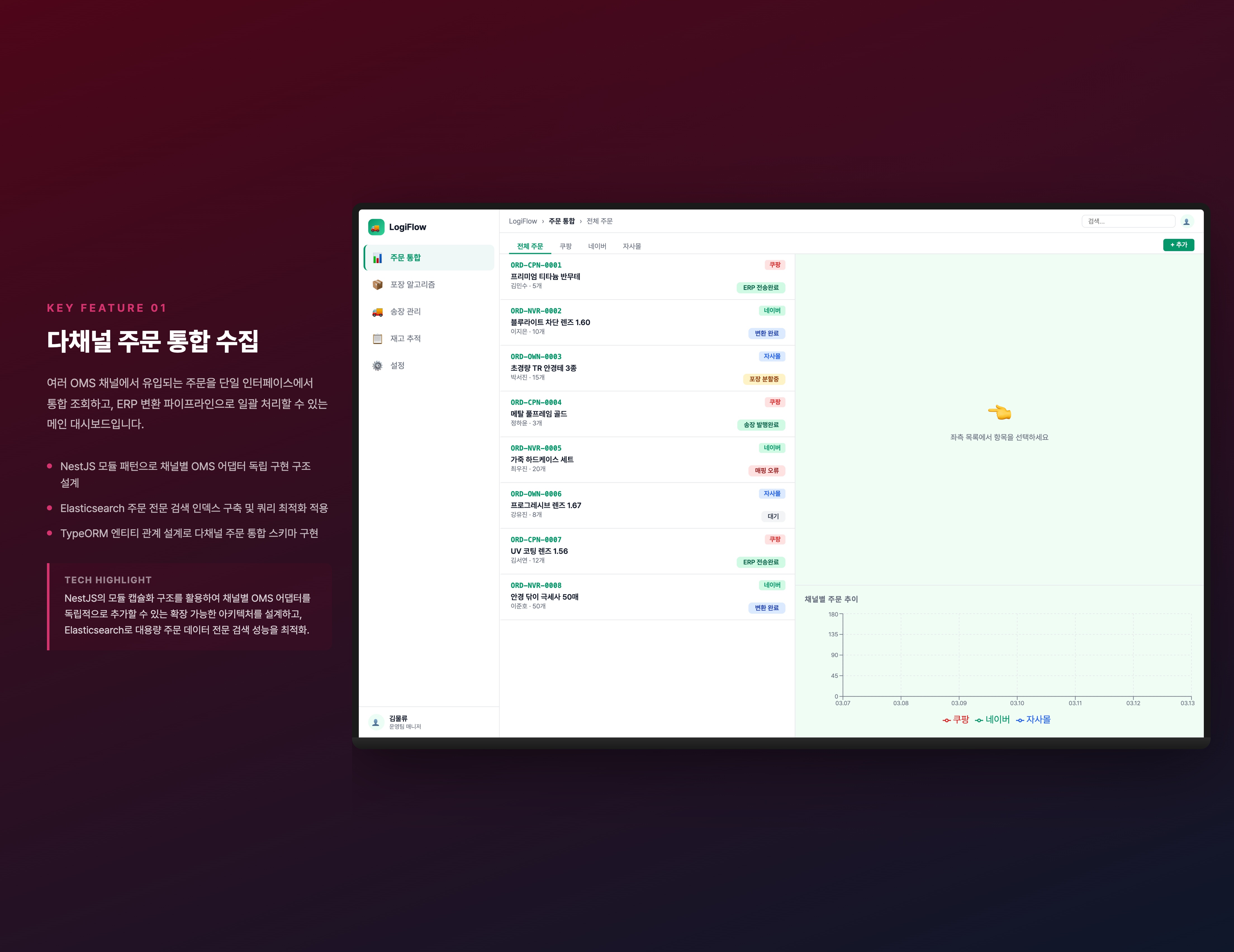 통합 물류 자동화 관리 플랫폼